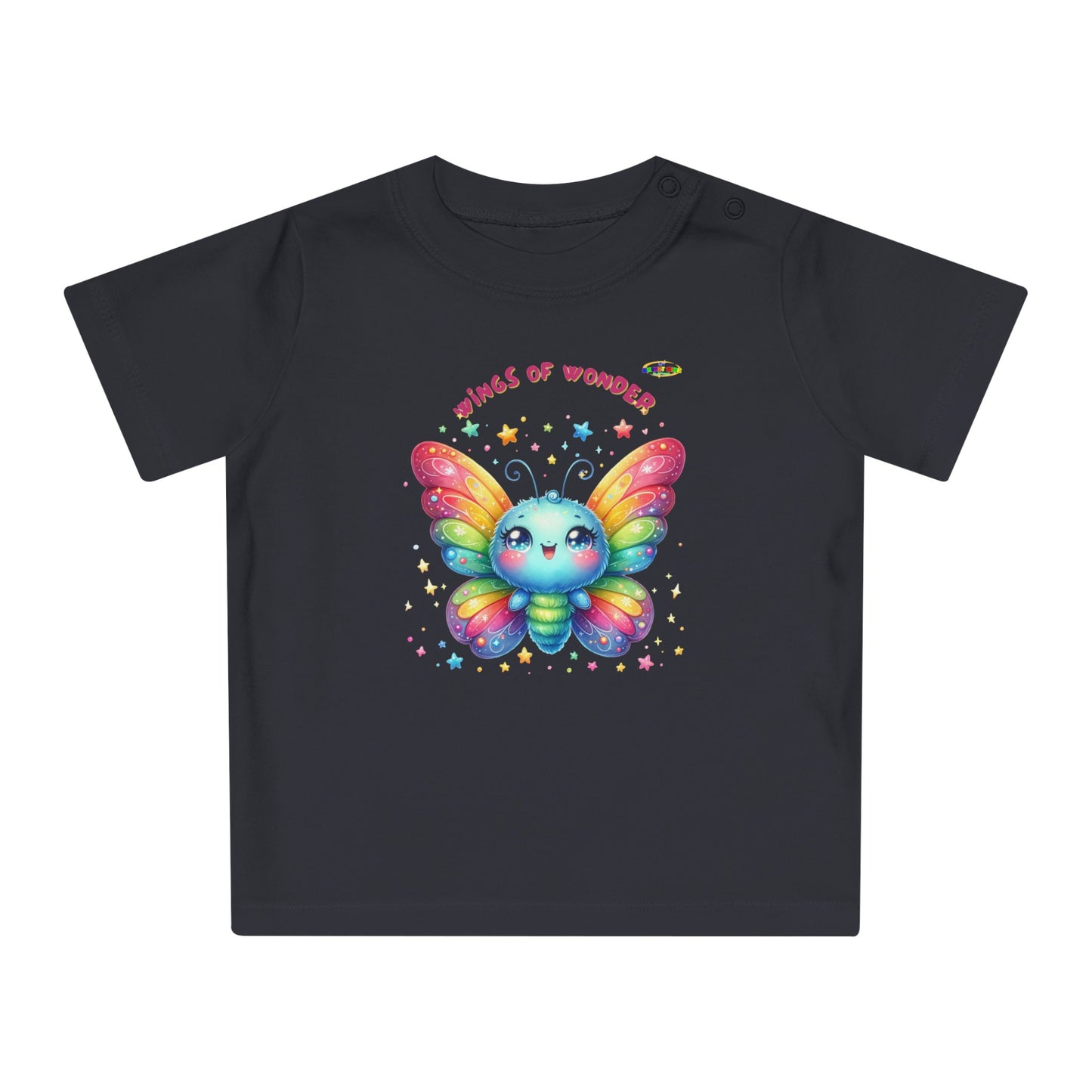 Cute Rainbow Baby Butterfly Graphic Baby T-Shirt--My Bright Side Clothing