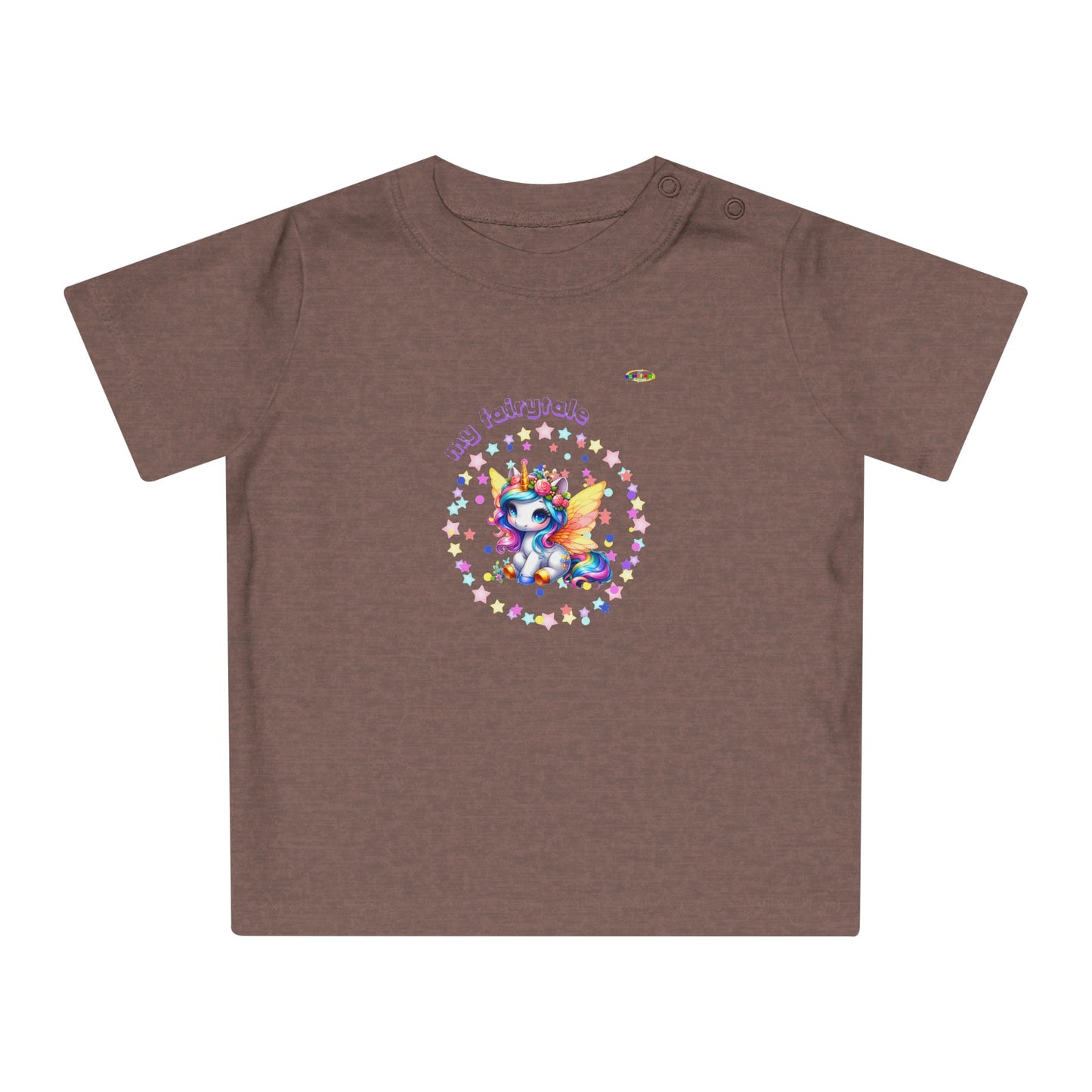 Cute My Fairy tale colourful baby unicorn logo Baby T-Shirt-My Bright Side Clothing