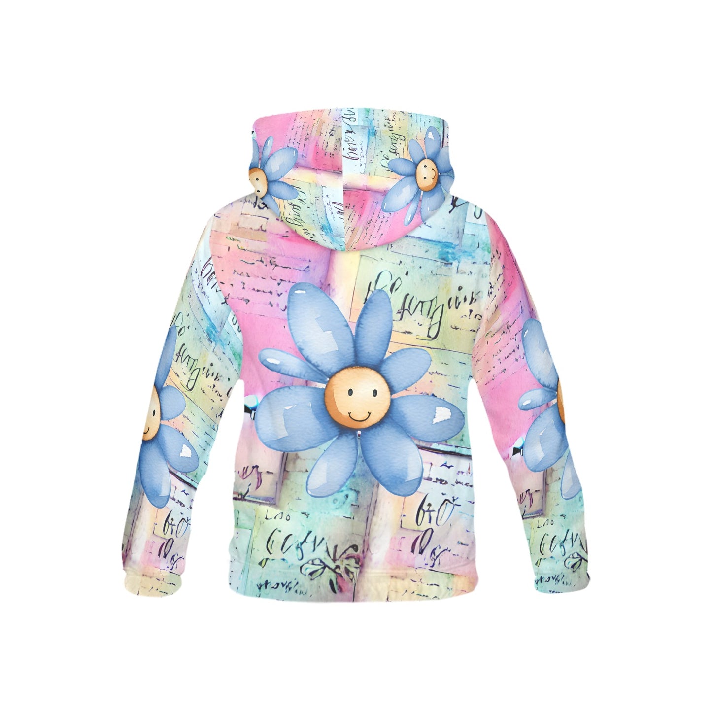 Beautiful Flower Pattern Children's Hoodie-My Bright Side Clothing