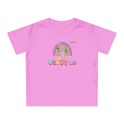 Cute Groovin Life Rainbow Logo Baby T-Shirt -MyBrightSideClothing