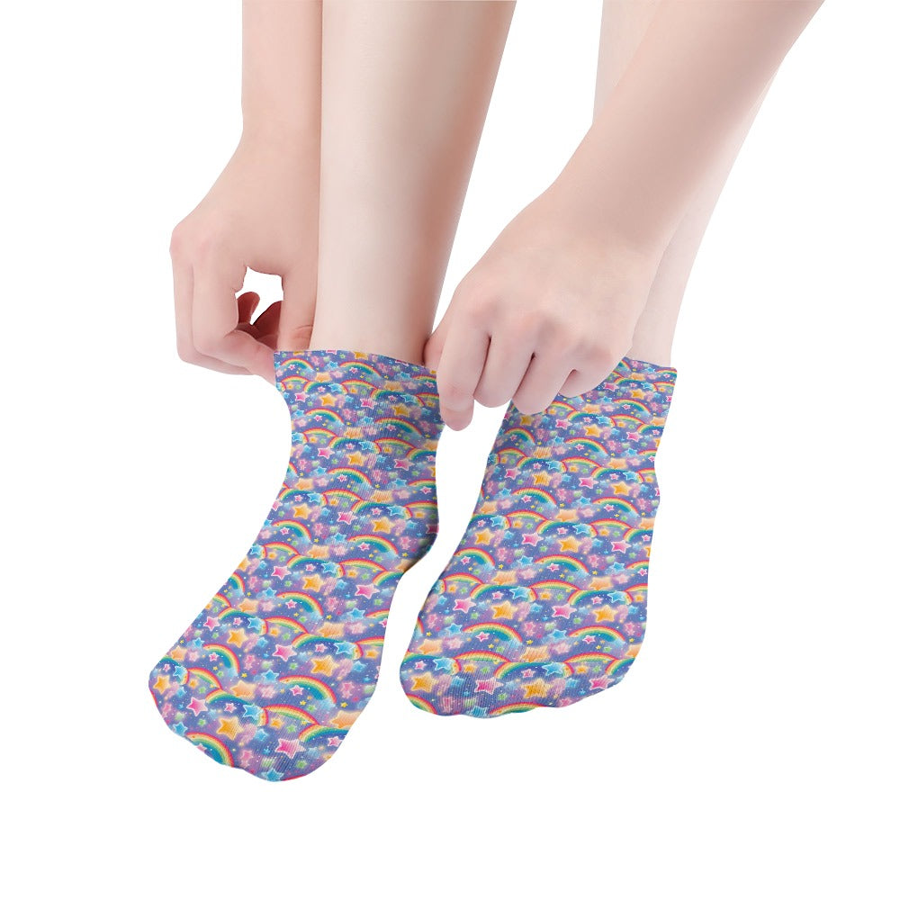 Rainbow Star Pattern Children's Comfortable Socks -5 Pairs -MyBrightSideClothing