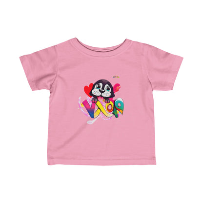 Cute Puppy Love Graphic Infant Fine Jersey Tee-My Bright Side Clothing