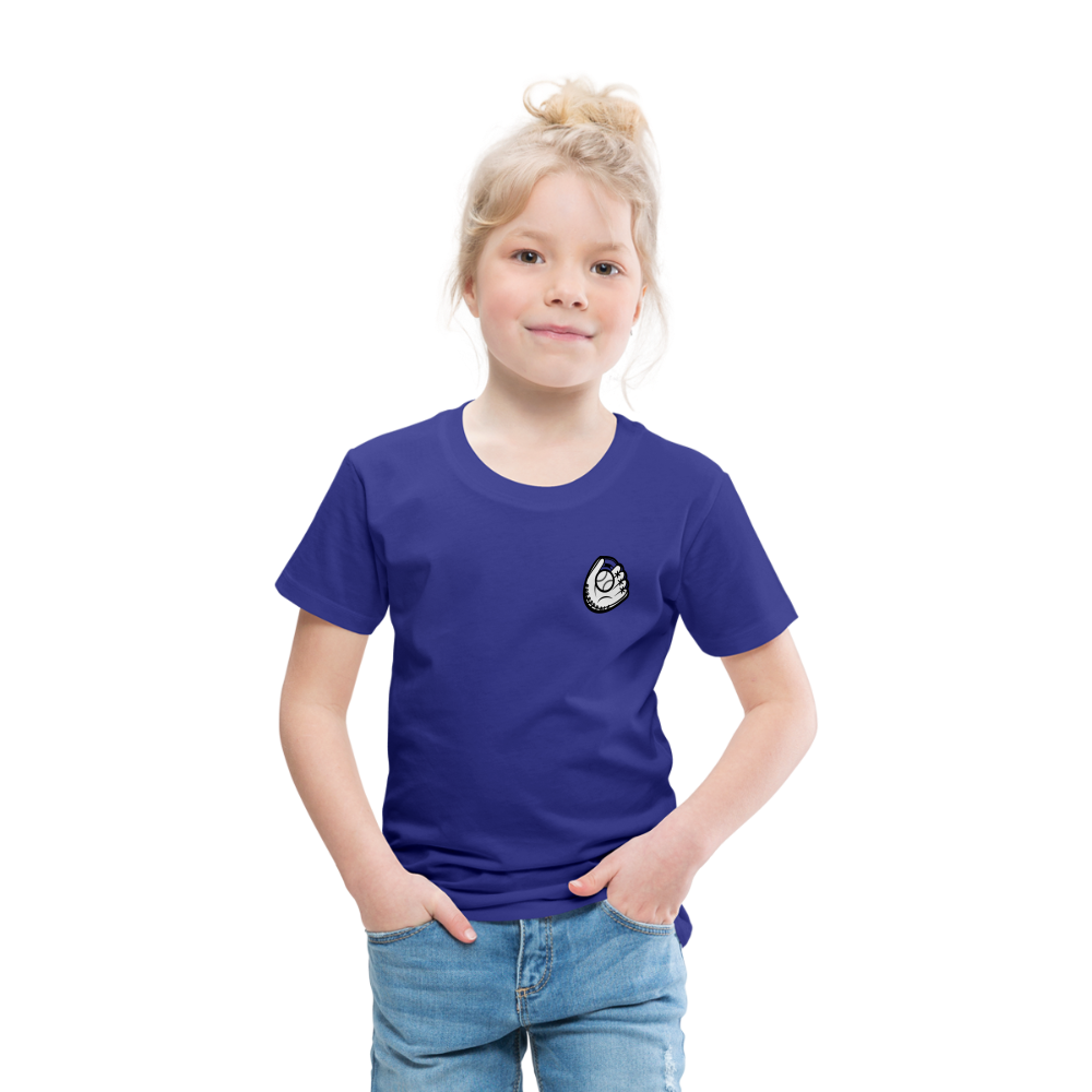 Toddler Premium T-Shirt Baseball & Gloves - royal blue