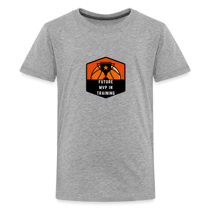 Kids' Premium T-Shirt Basketball Future MVP In Training - heather gray