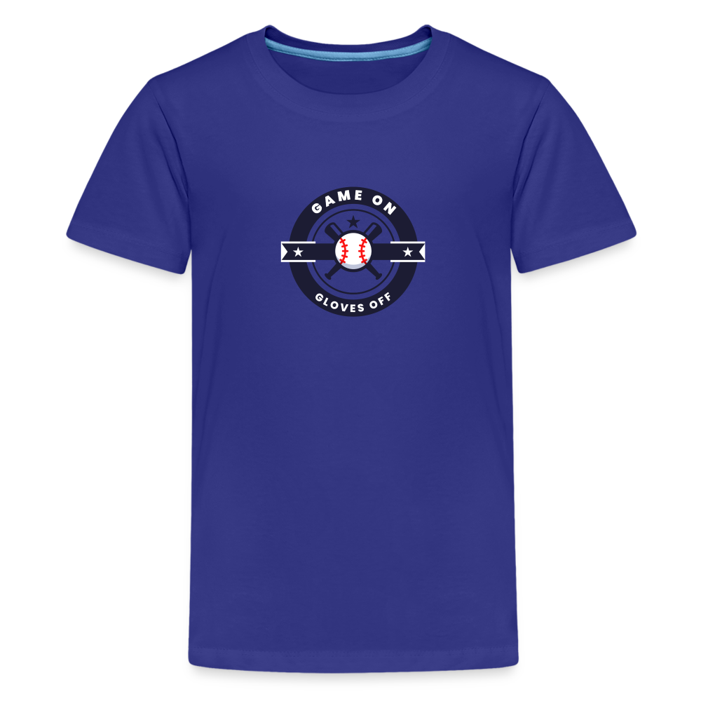 Children's Premium T-Shirt Baseball Game On, Gloves Off - royal blue