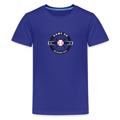 Children's Premium T-Shirt Baseball Game On, Gloves Off - royal blue