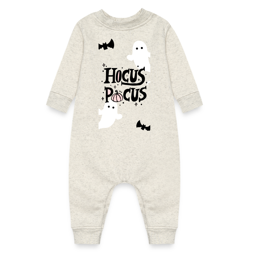 Baby Fleece One Piece Hocus Pocus Limited Edition Halloween - heather oatmeal