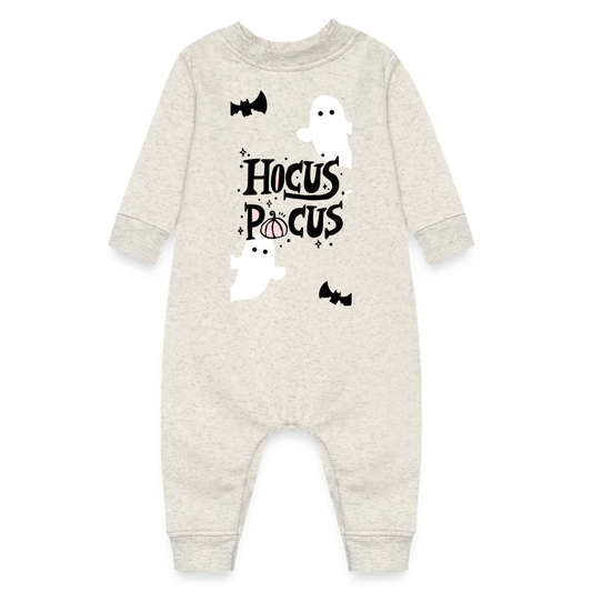 Baby Fleece One Piece Hocus Pocus Limited Edition Halloween - heather oatmeal