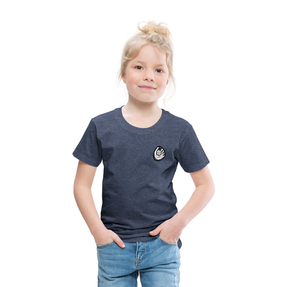 Toddler Premium T-Shirt Baseball & Gloves - heather blue