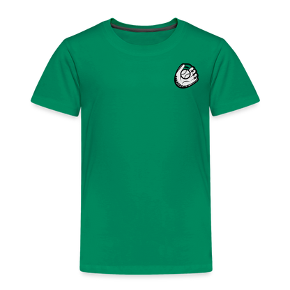 Toddler Premium T-Shirt Baseball & Gloves - kelly green