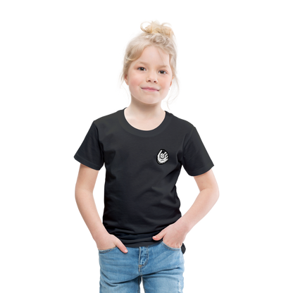 Toddler Premium T-Shirt Baseball & Gloves - black