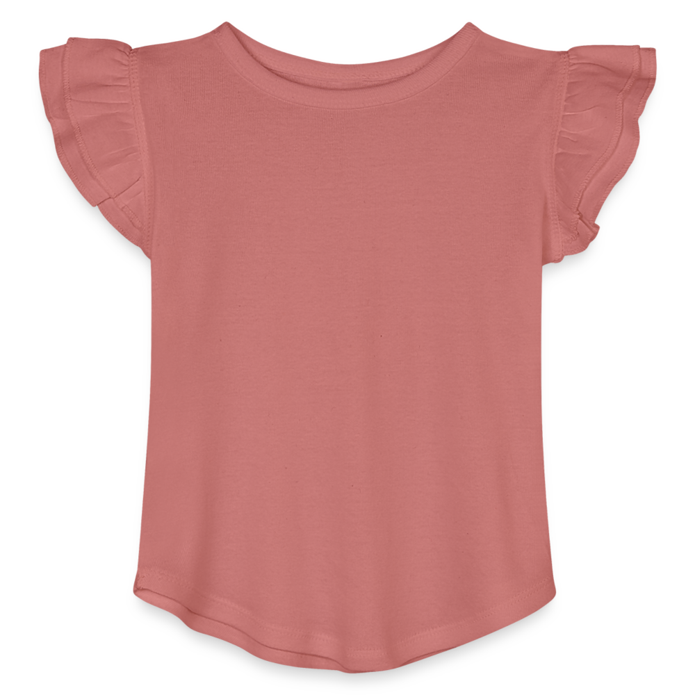 Toddler Girls Flutter T-shirt - mauve