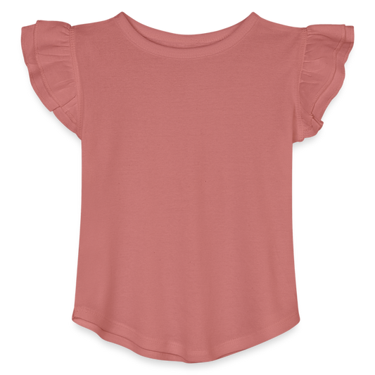 Toddler Girls Flutter T-shirt - mauve