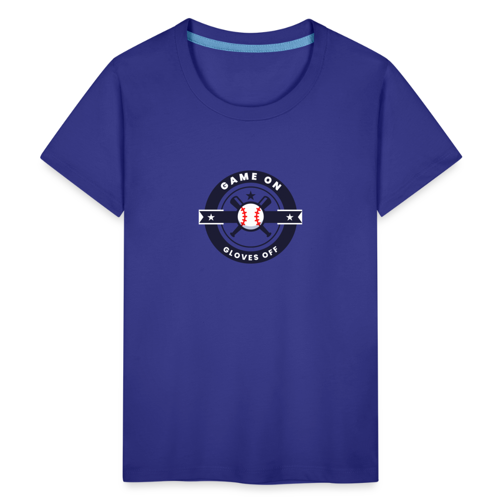 Children's Premium T-Shirt Baseball Game On, Gloves Off - royal blue