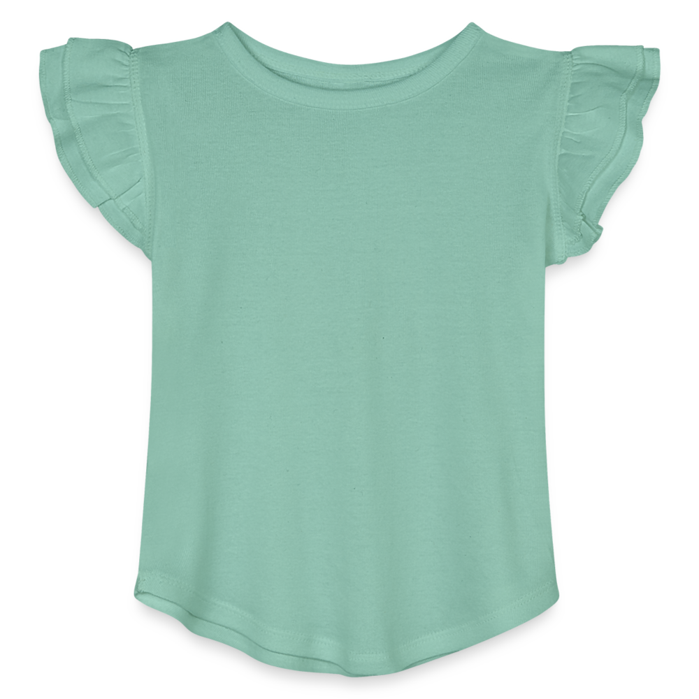 Toddler Girls Flutter T-shirt - saltwater