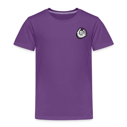 Toddler Premium T-Shirt Baseball & Gloves - purple