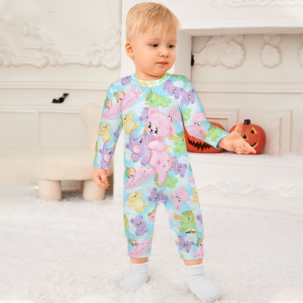 Cute Pastel Rainbow Bears Baby Romper- My Bright Side Clothing