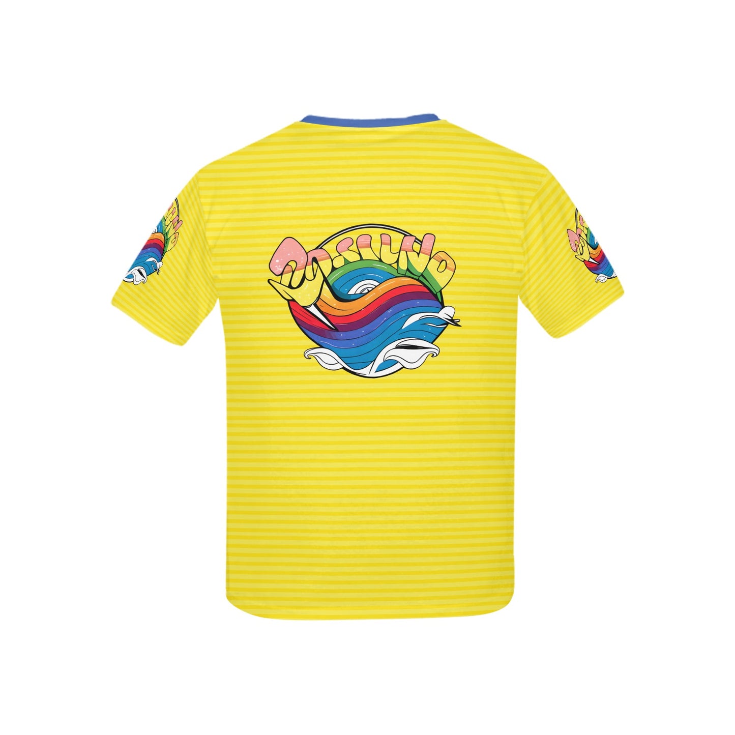 Yellow Riding the wave life logo Children's T-Shirt-My Bright Side Clothing