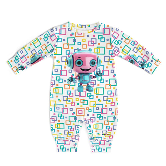 Cute Robot Baby Romper-My Bright Side Clothing