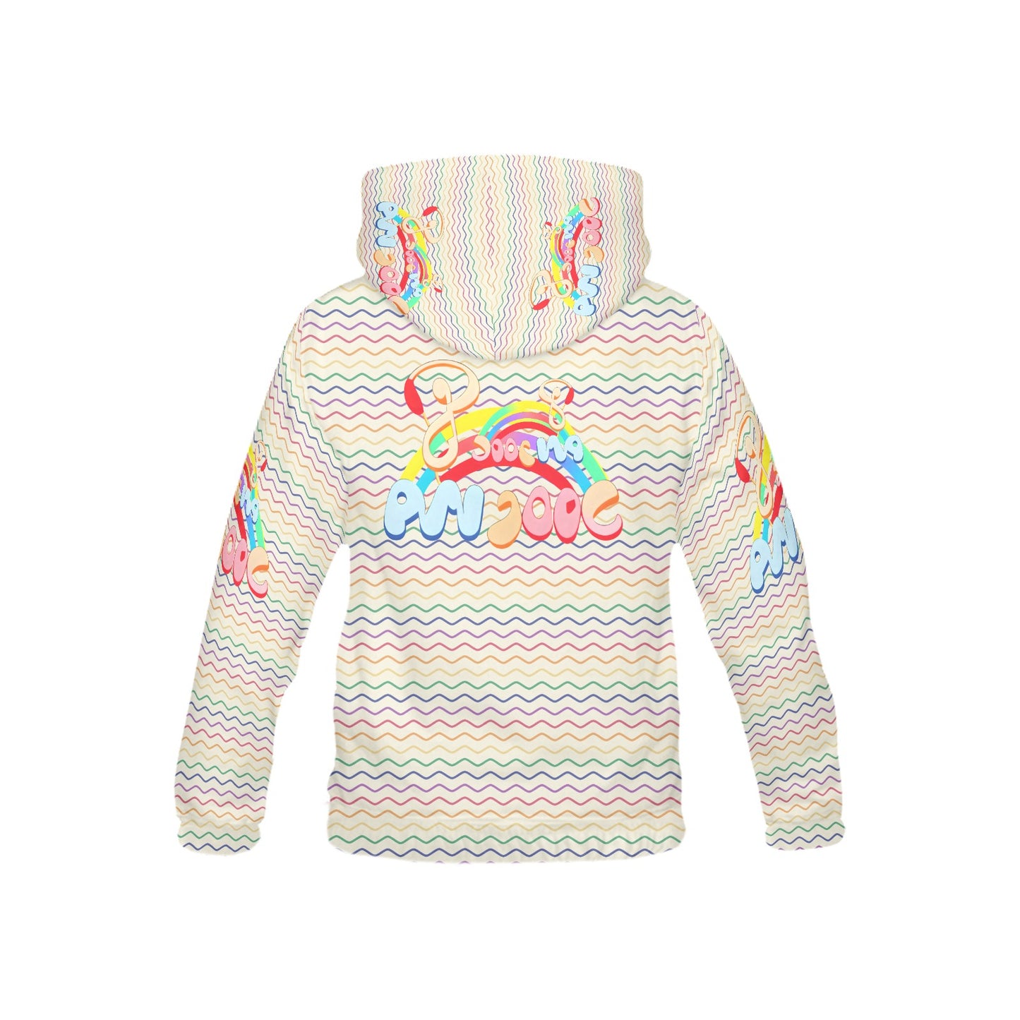 Feel the beat pastel Rainbow music Pattern and Graphic Children's Hoodie-My Bright Side Clothing