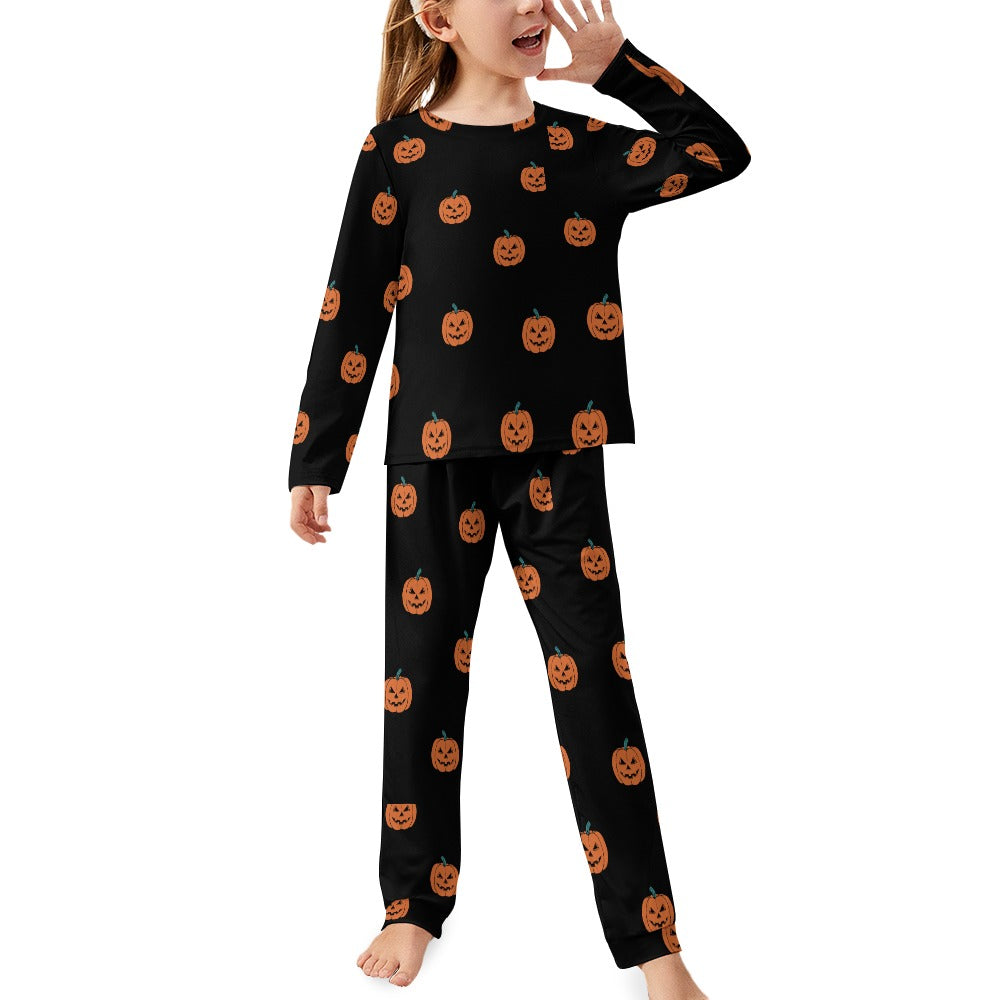 Toddler & Children's Pajama Suit Halloween Pumpkins - Limited Edition