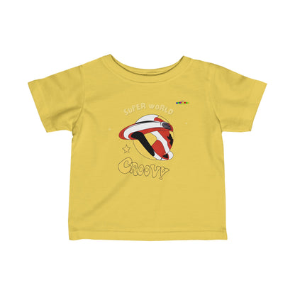 Super World Logo Infant Fine Jersey Tee-MyBrightSideClothing