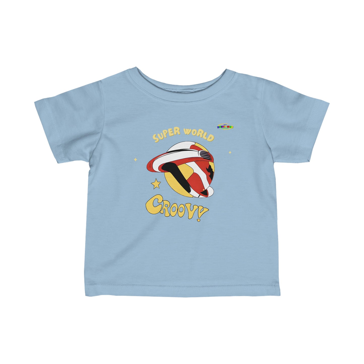 Super World Logo Infant Fine Jersey Tee-MyBrightSideClothing