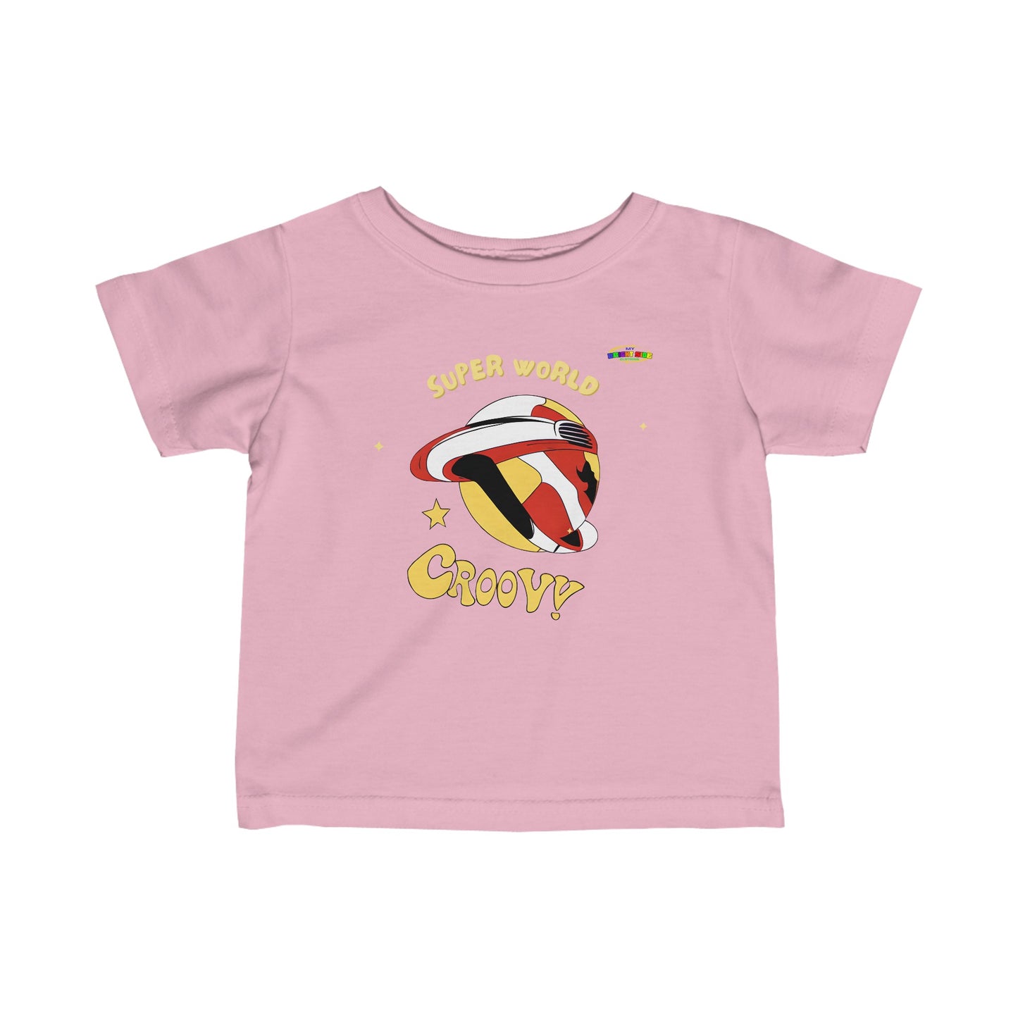 Super World Logo Infant Fine Jersey Tee-MyBrightSideClothing