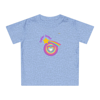 Cute Super Loved Rainbow Star Logo Baby T-Shirt-My Bright Side Clothing