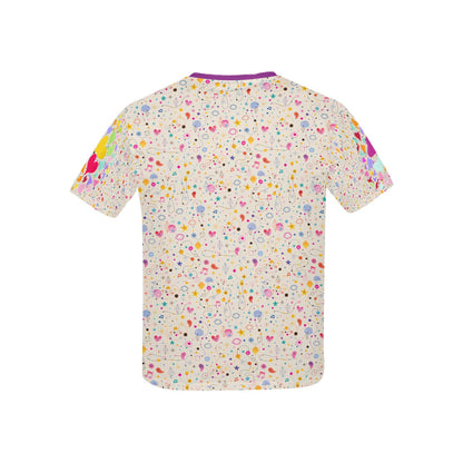 Pastel Heart Pattern Children's T-shirt -My Bright Side Clothing