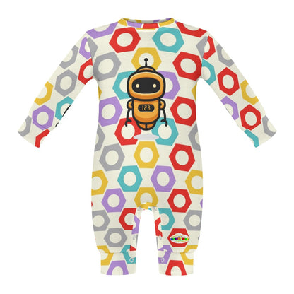 Cute Robots Pattern Baby Romper-My Bright Side Clothing