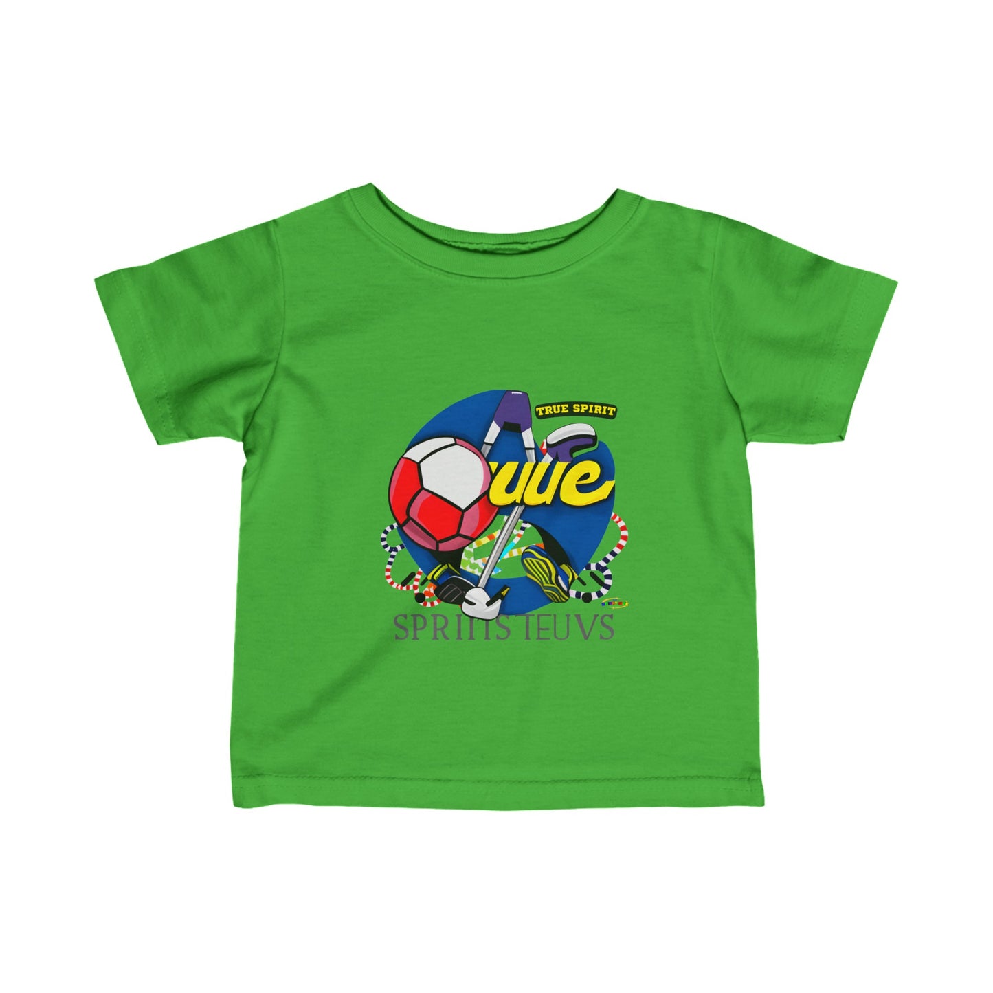 True Spirit Cute Sports Logo Infant Fine Jersey Tee--My Bright Side Clothing