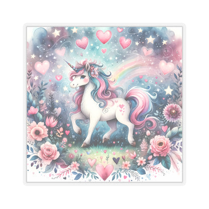 Magical Unicorn Love Kiss-Cut Sticker-My Bright Side Clothing