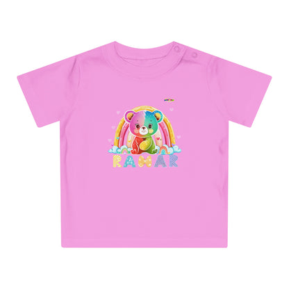 Cute Rainbow Teddy Bear Baby T-Shirt--My Bright Side Clothing