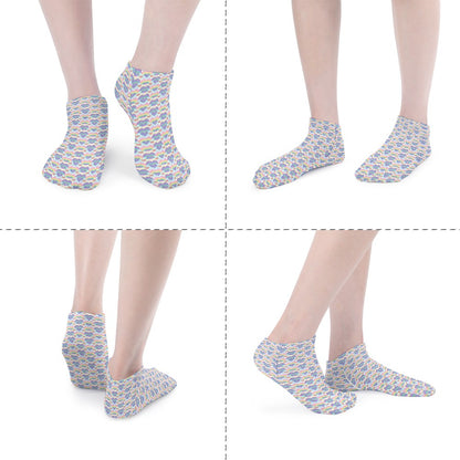 Pastel Rainbow heart Pattern Children's Comfortable Socks -5 Pairs -MyBrightSideClothing