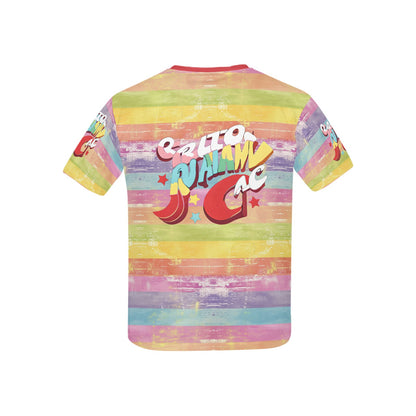 Rainbow Grunge Bright Life Logo Children's T-Shirt-My Bright Side Clothing