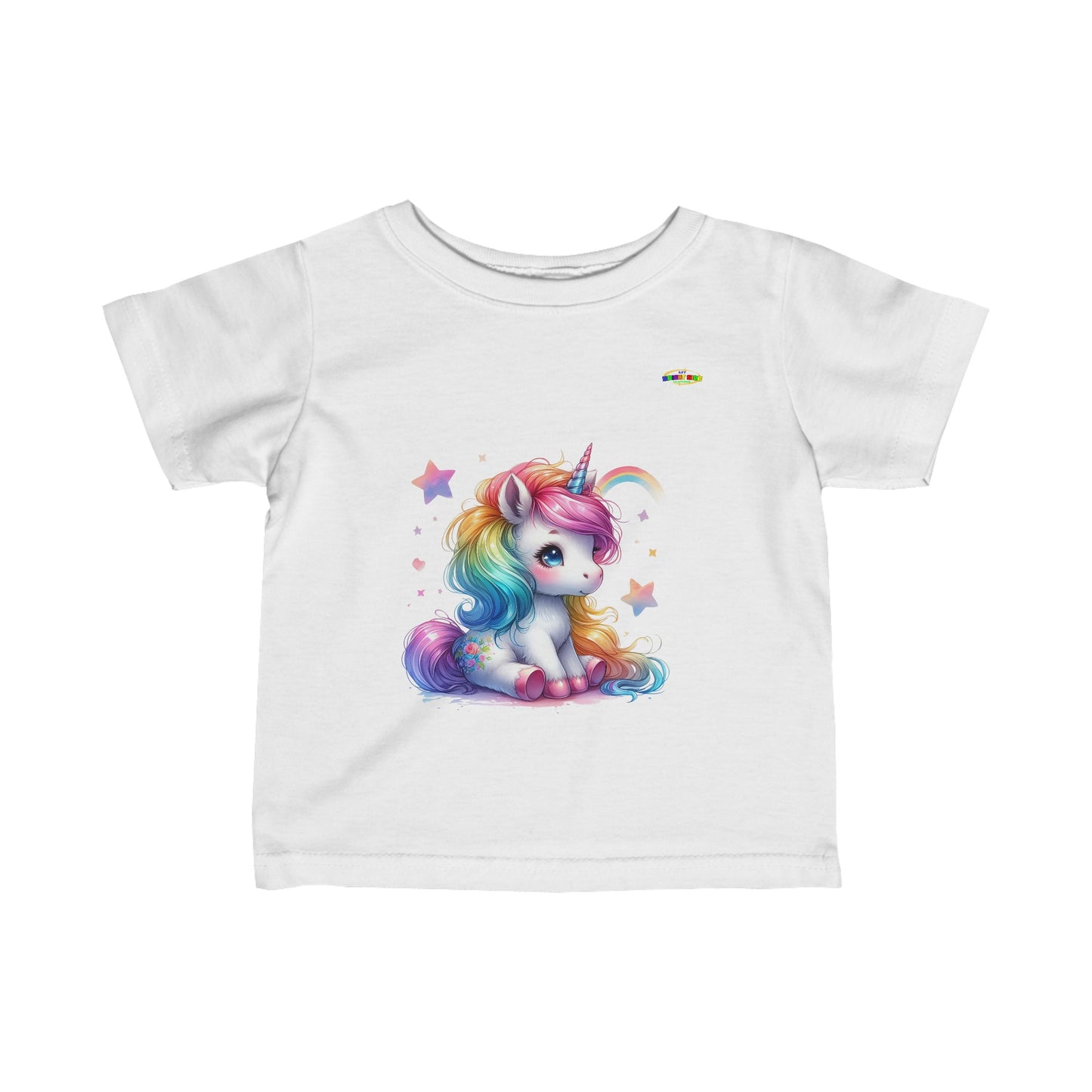 Magical Thoughts Cute Unicorn Infant Fine Jersey Tee- -MyBrightSideClothing