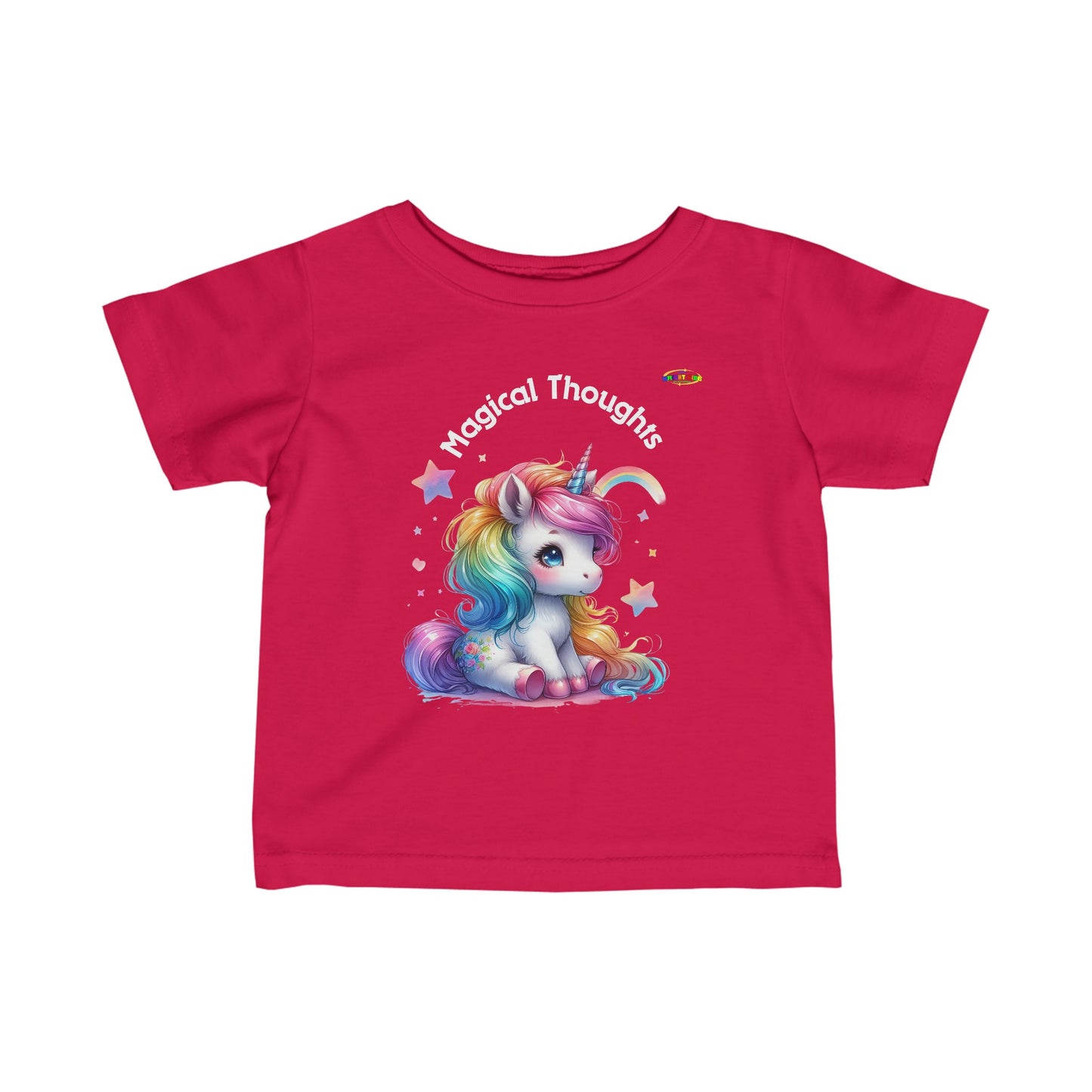 Magical Thoughts Cute Unicorn Infant Fine Jersey Tee- -MyBrightSideClothing