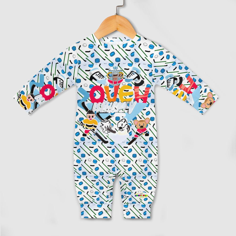 Hockey Theme Baby Romper-My Bright Side Clothing