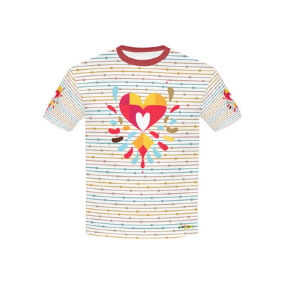 Spreading Love Heart Abstract Graphic Logo and Pattern Children's T-Shirt -My Bright Side Clothing