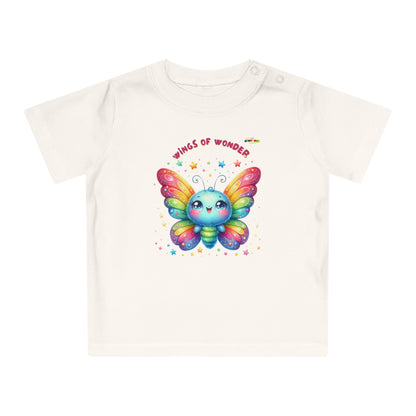 Cute Rainbow Baby Butterfly Graphic Baby T-Shirt--My Bright Side Clothing