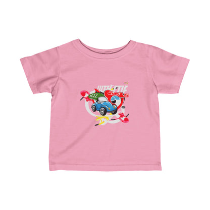 Cute Little Race Cars Logo Infant Fine Jersey Tee-My Bright Side Clothing