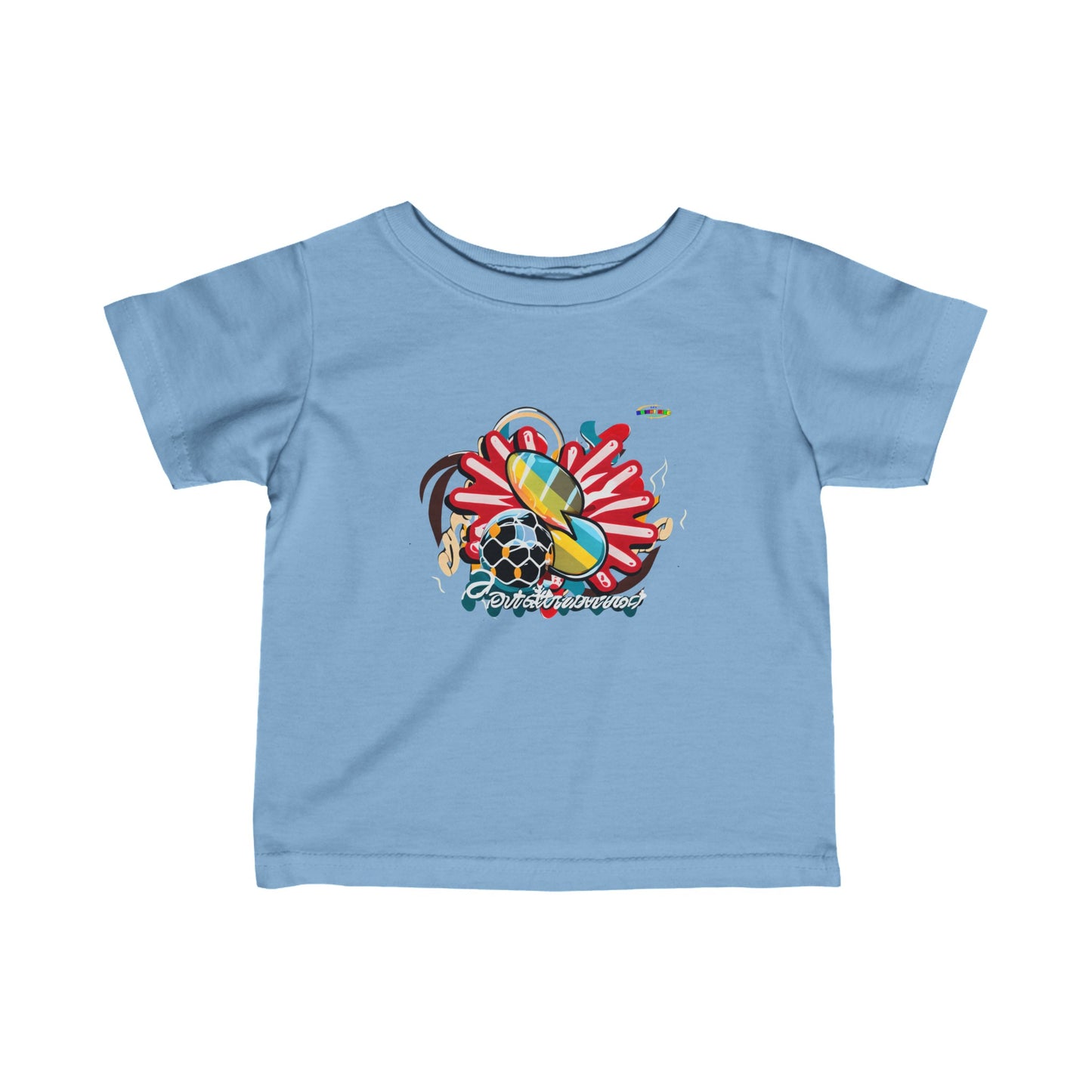 Cute Loving Sports Logo Infant Fine Jersey Tee-My Bright Side Clothing