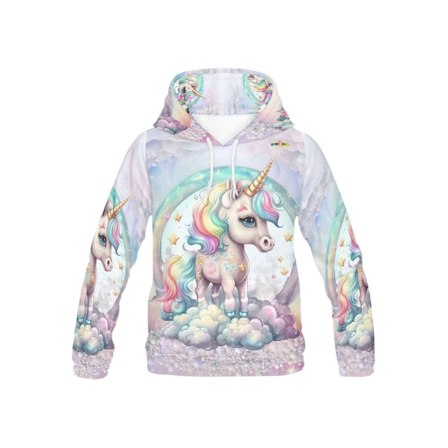 Beautiful Pastel Rainbow Unicorn Children's Hoodie--My Bright Side Clothing