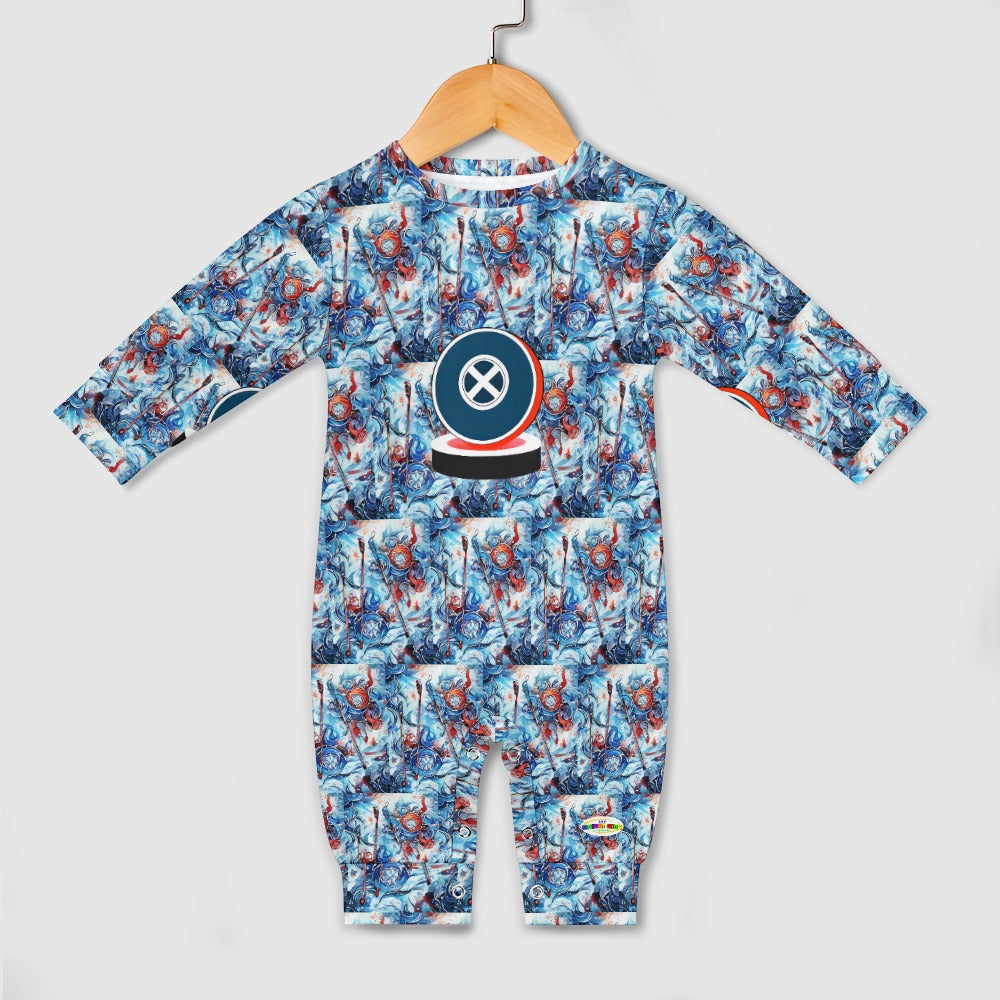 Hockey Theme Baby Romper-My Bright Side Clothing