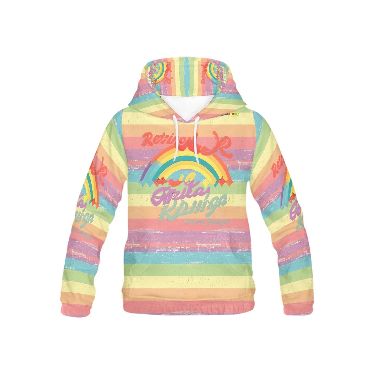 Rainbow Grunge Bright Life Logo Children's Hoodie-My Bright Side Clothing