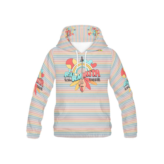 Loving the Music Pastel Pattern and Graphic Children's Hoodie-My Bright Side Clothing