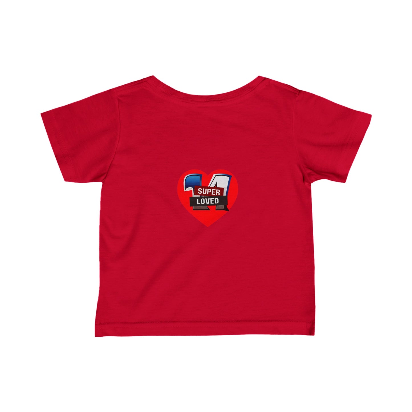 Super Loved Super Hero Heart Logo Infant Fine Jersey Tee-My Bright Side Clothing