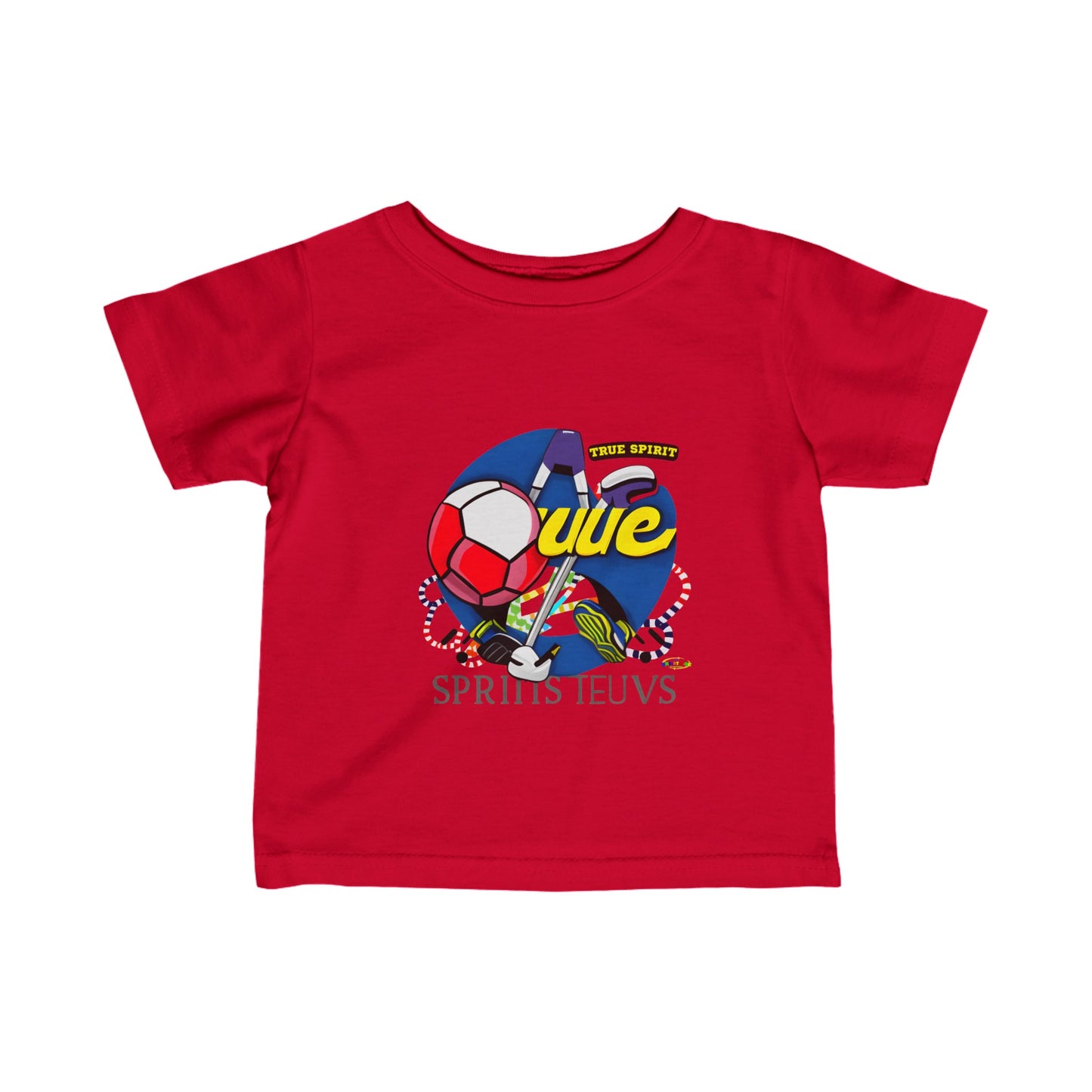 True Spirit Cute Sports Logo Infant Fine Jersey Tee--My Bright Side Clothing