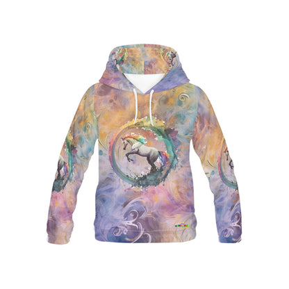 Beautiful Pastel Rainbow Unicorn Children's Hoodie--My Bright Side Clothing